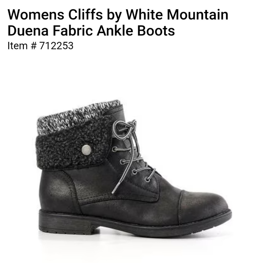 Women's black ankle boots